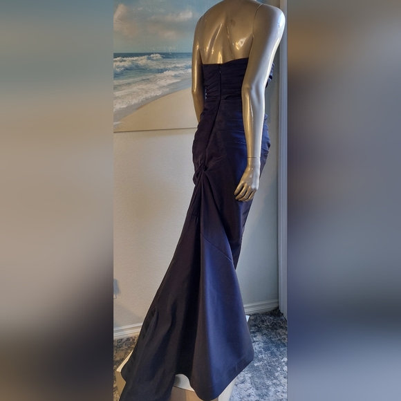 📣5=50%OFF *$5,500 ROLAND NIVELAIS BLACK BIG BOW SILK GOWN US S - Picture 7 of 9